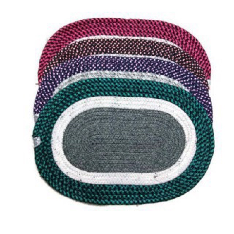 Thảm Đan Oval Lau Chân Loại Dày