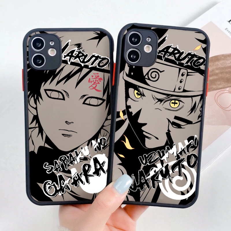 Ốp Điện Thoại Nhựa Cứng In Hình Anime Naruto Bảo Vệ Camera Cho iPhone 11 12 13 Pro Max 7 8 SE 2020 X XS