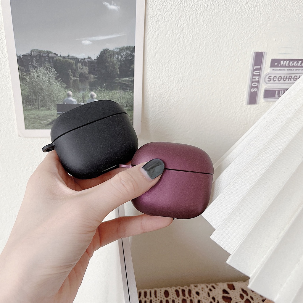 Vỏ Bảo Vệ Hộp Sạc Tai Nghe Bluetooth Không Dây Lenovo Thinkplus LP40 S / LP40 PRO Màu Trơn Chống Sốc