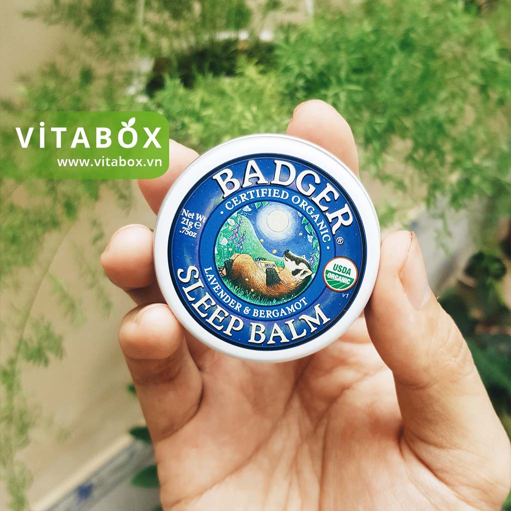 Badger - Sáp Hữu Cơ Hỗ Trợ Giấc Ngủ - Sleep Balm [USDA Organic]