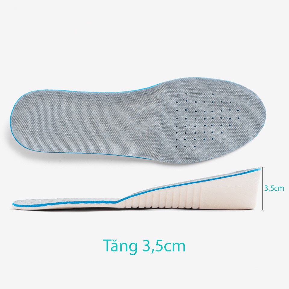 Lót giày tăng chiều cao chất liệu cao su độn đế tăng 1,5cm 2,5cm 3,5cm nguyên bàn SHOESCARE LDG1