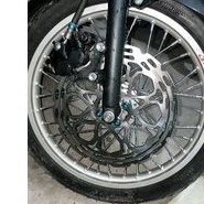 cặp đĩa thắng raider fi / satria fi lắp bánh căm đùm 4 lỗ