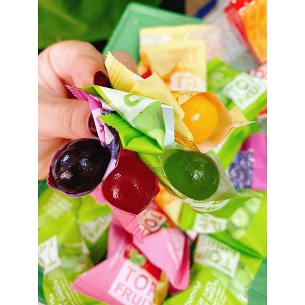 Kẹo TOP trái cây mix đủ vị - kẹo dẻo trái cây Top fruit