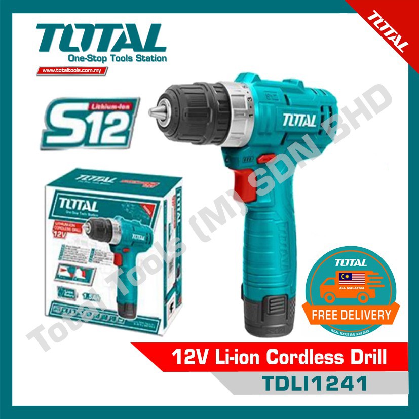 Máy khoan vặn vít dùng pin S12 Total TDLI1241