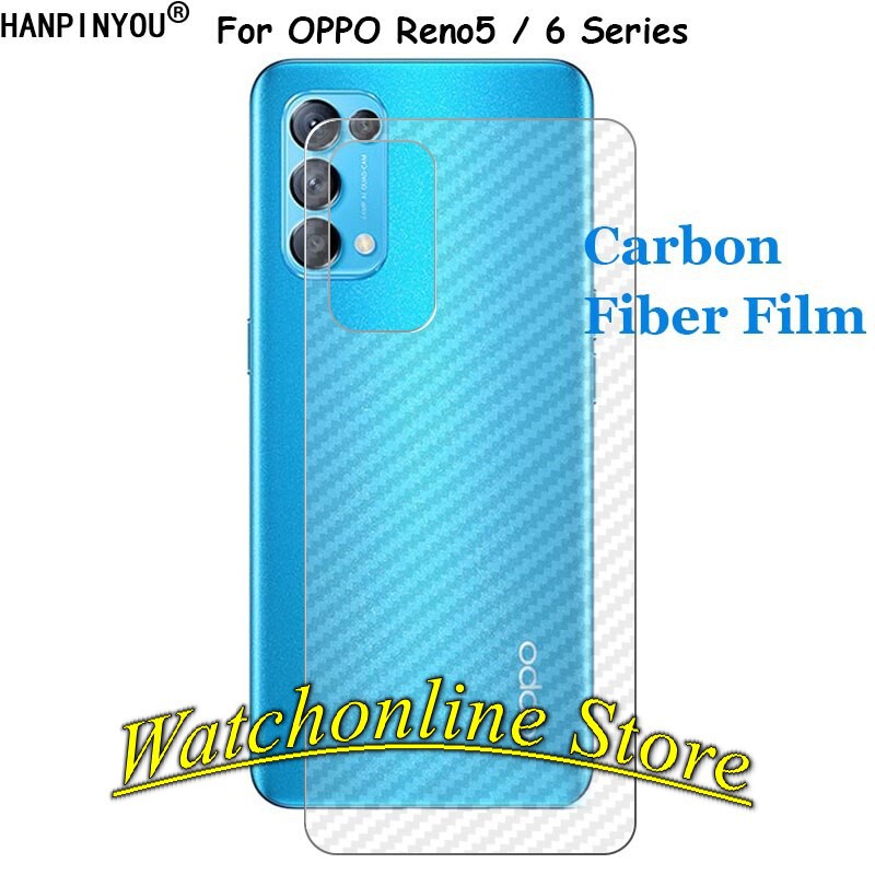 Miếng dán carbon mặt lưng Oppo Reno 6 6z Reno 2 2f Reno 3 /3 pro Reno 4 /4 pro Reno 5 5 pro chống bám vân tay