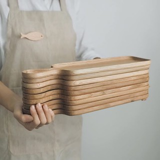 Khay Dài Có Tay Cầm Gỗ Oak 40 x10 x 2cm - Khay Gỗ Phục Vụ Quán