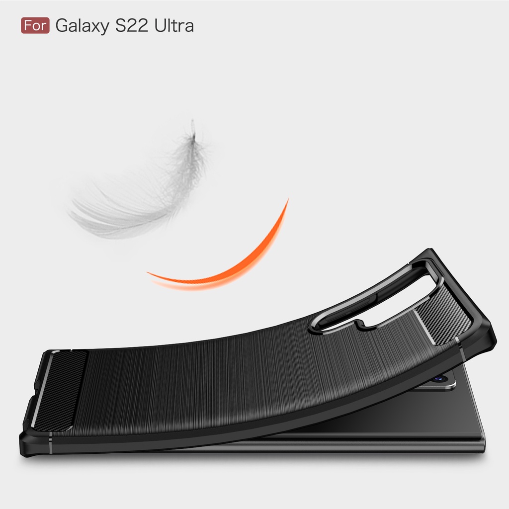 Ốp Điện Thoại Silicon Dẻo Sợi Carbon Samsung Galaxy S22 Ultra S20 S21 S22 Plus Ultra S20 S21 FE Note 20 Ultra 10 Plus 8 9 S8 S9 S10 Plus