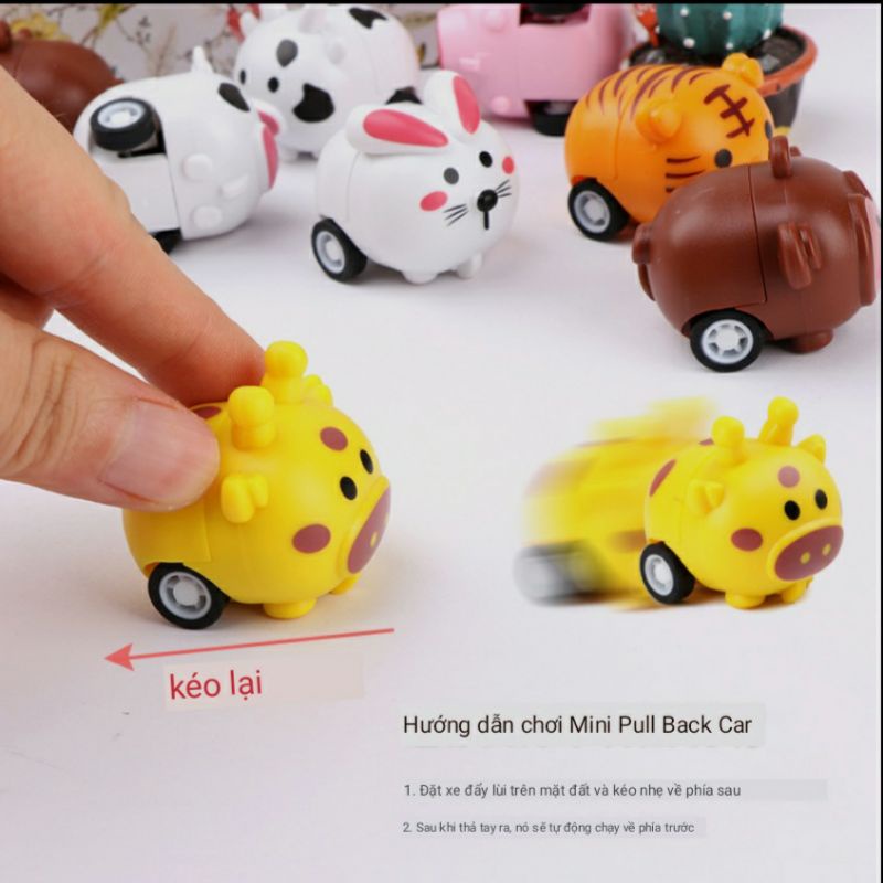 Đồ Chơi Bánh Đà Nhiều Hình Động Vật Dễ Thương