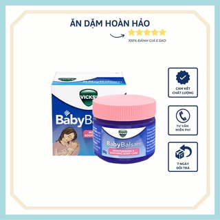 [Date 2023] Dầu bôi ấm ngực giảm ho Vicks Baby Balsam 50gr