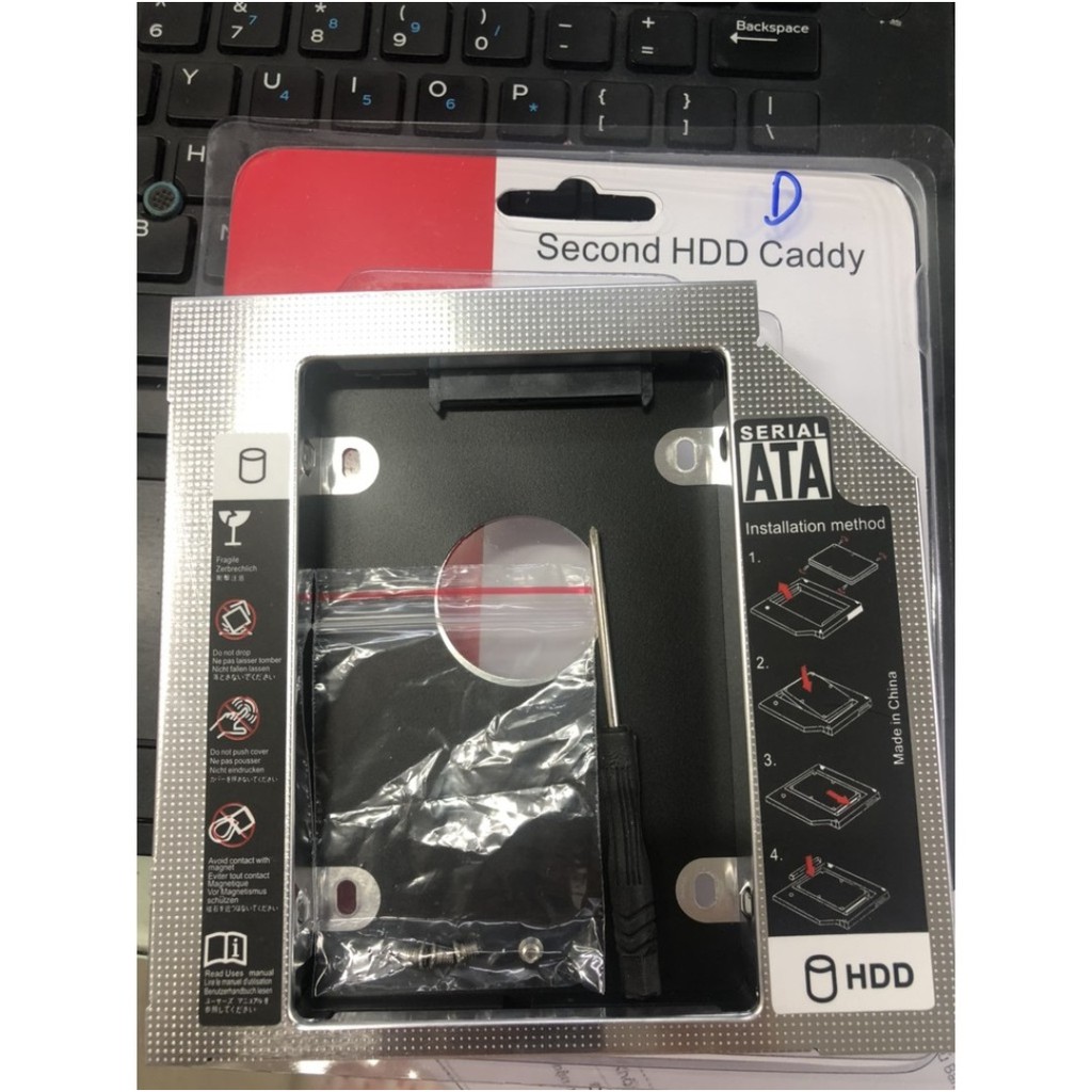 Khay Ổ Cứng Caddy Bay HDD SSD SATA 3 9.5mm 12.7mm - Giải Pháp Lắp Ổ Cứng Thứ 2 cho Laptop