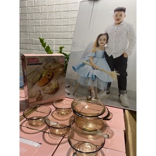 Bộ 5  món bát  thuỷ tinh
