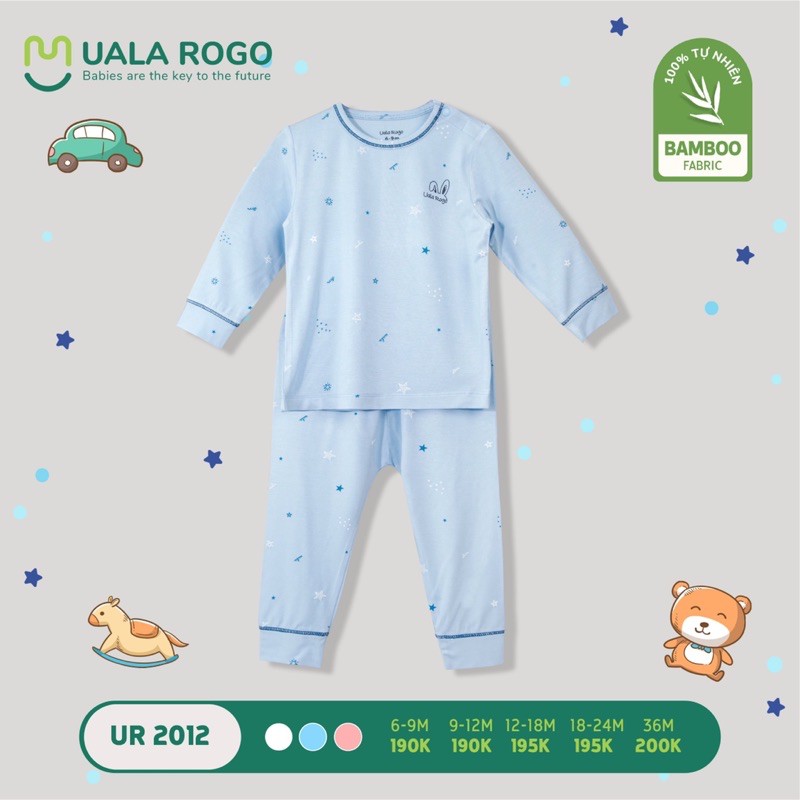 Bộ dài tay bamboo ualarogo 6m - 4Y