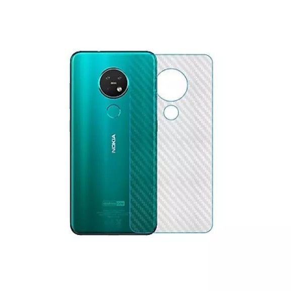 Bộ 3 tấm dán lưng mặt sau vân carbon 3D chống xước cho điện thoại Nokia 2.3, 3.2, 7.2, 8.1, X5, X6, X7