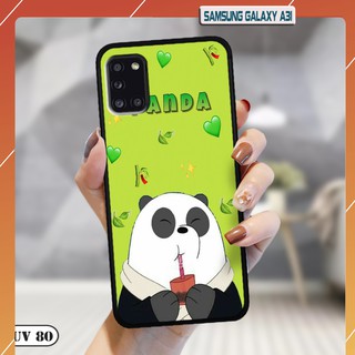 Ốp Samsung Galaxy A31 - lưng nhám viền dẻo ngộ nghĩnh