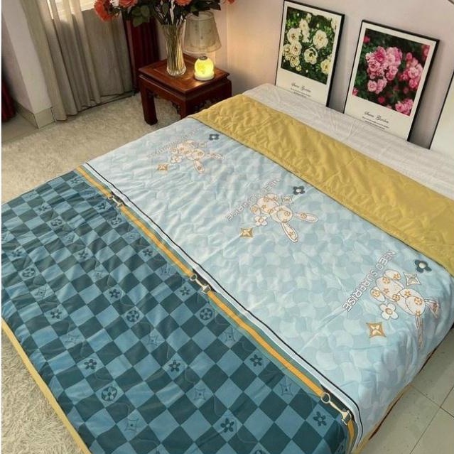 Chăn lụa Thái cao cấp, chăn lụa trần bông mỏng siêu mềm mại kích thước 2m2x2m