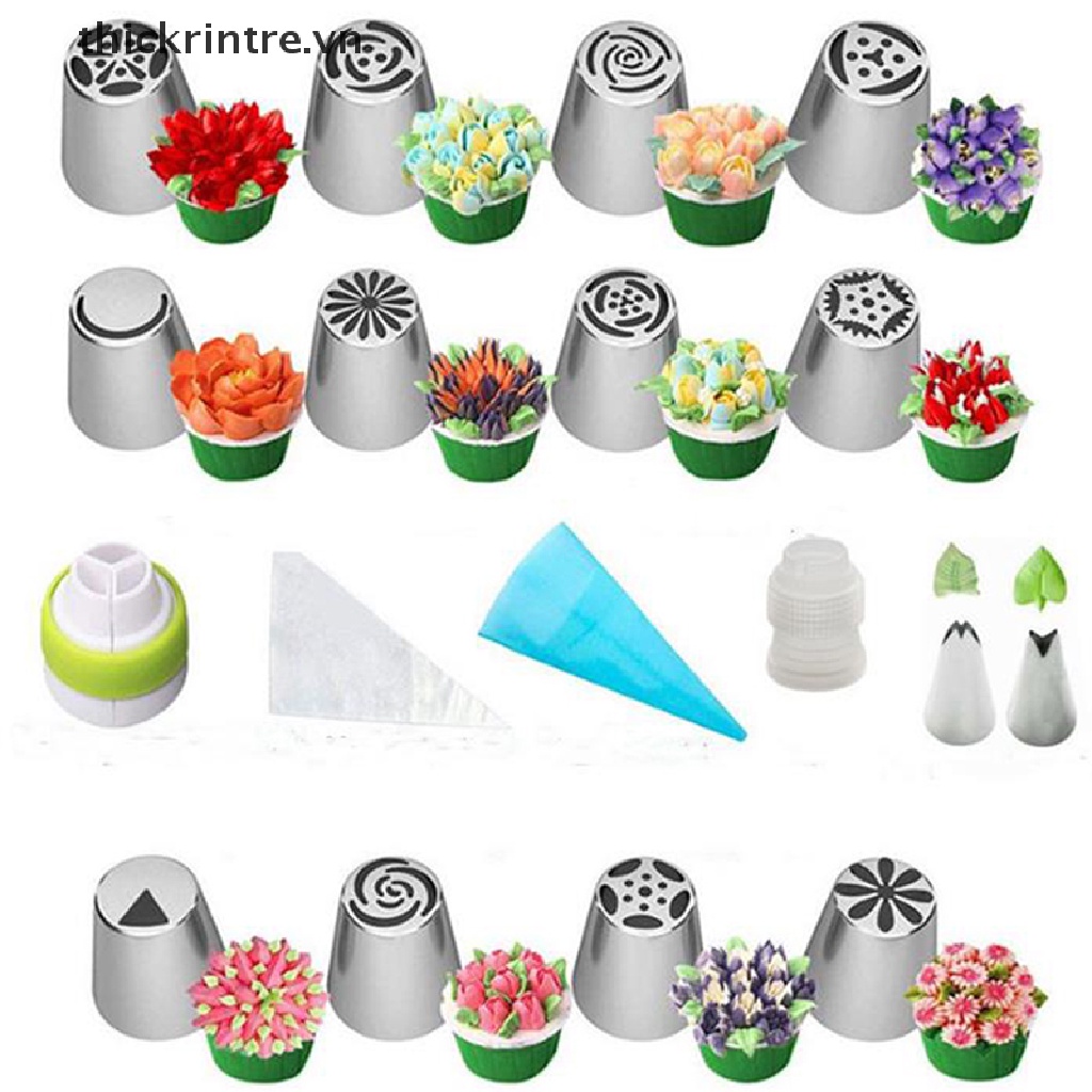 Set 27 Đuôi Bắt Bông Kem Tạo Hình Hoa Tulip