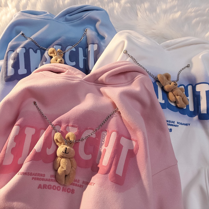 Áo hoodie in họa tiết dễ thương phong cách Harajuku Hàn Quốc thời trang thu đông dành cho nữ | BigBuy360 - bigbuy360.vn