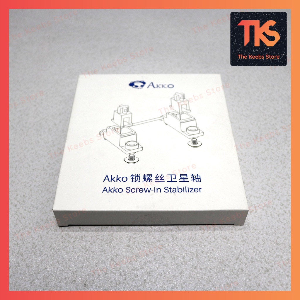 Stab AKKO Screw-in PCB Mount (Clear / Sakura Pink) | Stab Bàn Phím Cơ | TKS