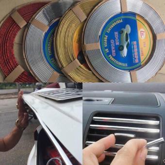 Nẹp viền chữ u mạ crom trang trí ô tô