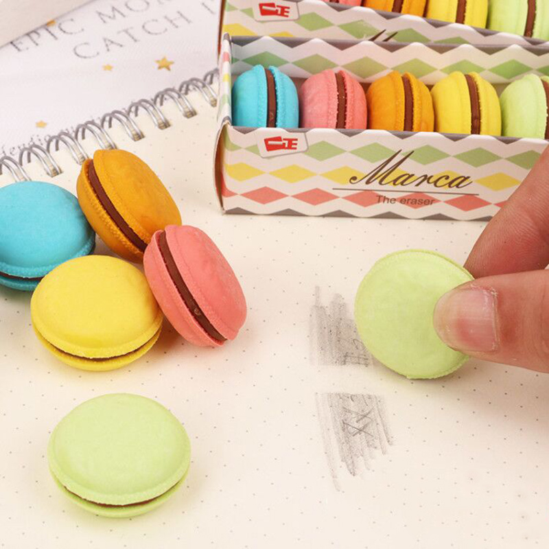 Set 5 Cục Tẩy Hình Bánh Macaron Xinh Xắn