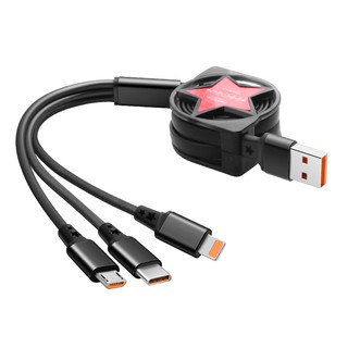 Cáp Sạc Nhanh type-c Ba Trong Một Cho Điện Thoại iPhone Android