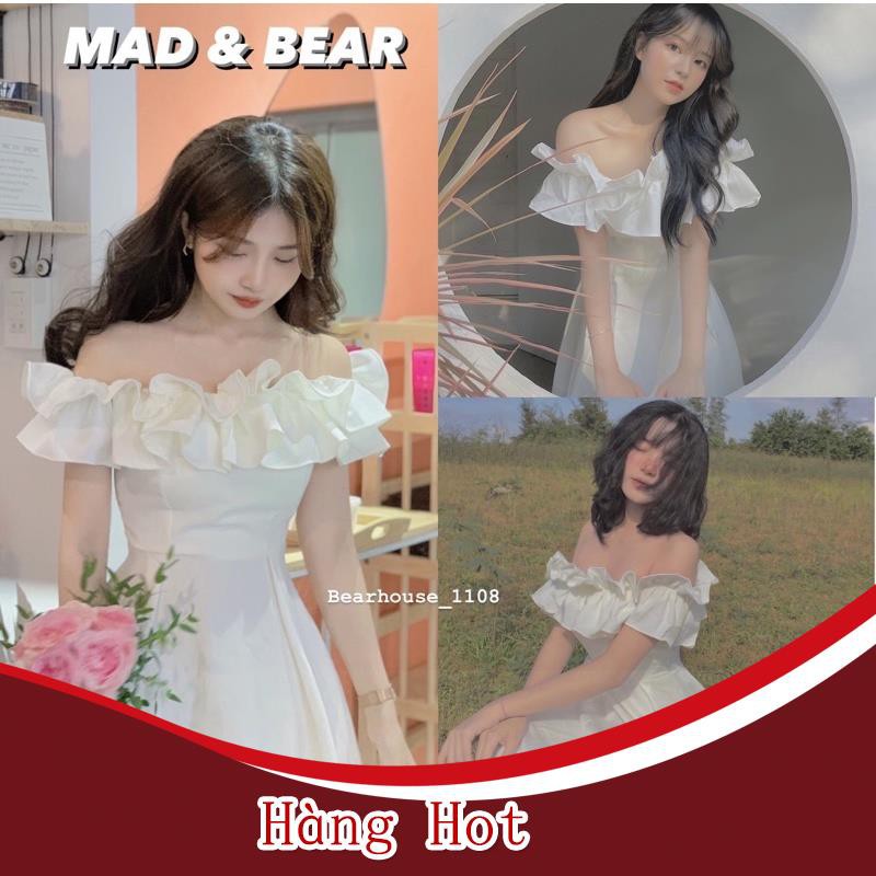 � ĐẦM TRẮNG PRINCESS TRỄ VAI CÔNG CHÚA � VÁY TRẮNG CÔNG CHÚA BÈO VAI �