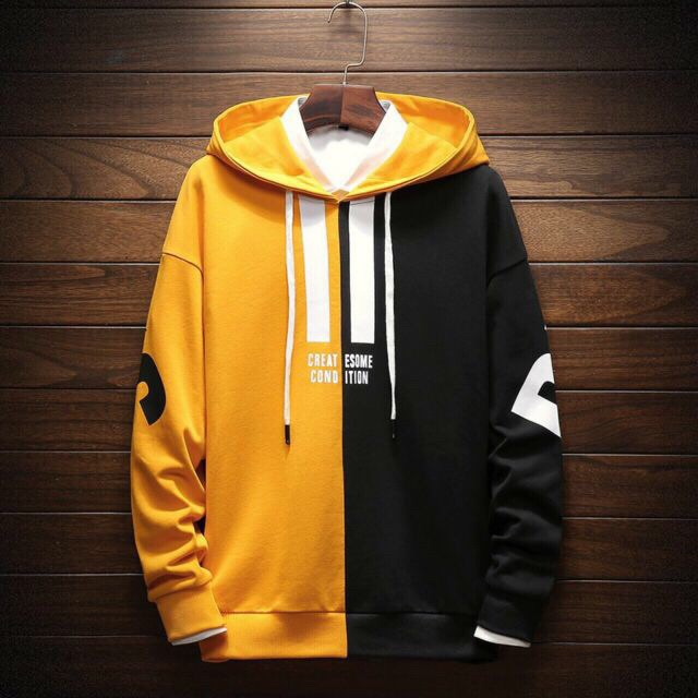 Áo khoác nỉ chui hoddie nam nữ phối 2 màu Because | BigBuy360 - bigbuy360.vn