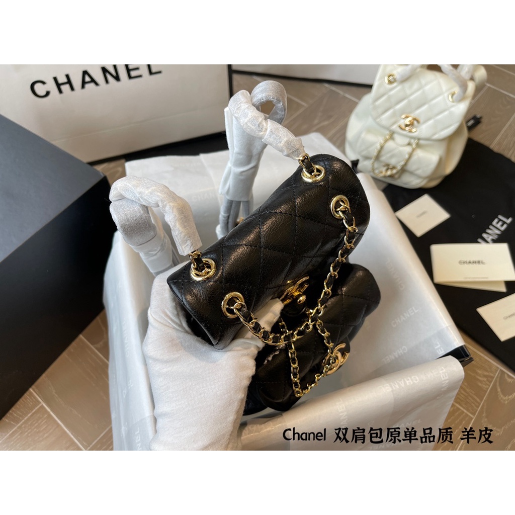 Balo nữ da thật Channel cao cấp,kiểu dáng trẻ trung, hiện đại