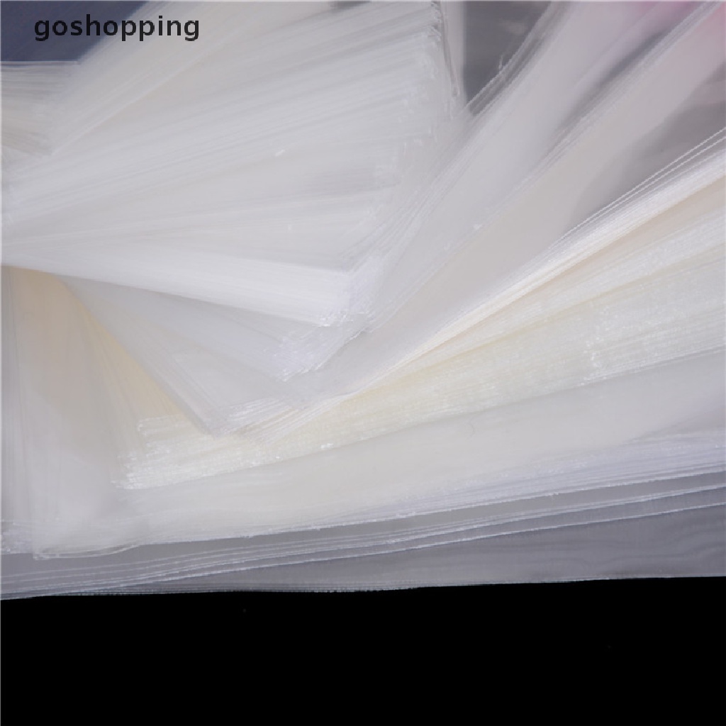 [Happyshopping] Túi OPP 100 Cái / Túi Nhựa OPP Trong Suốt Đóng Gói Trang Sức Tự Dính [go]