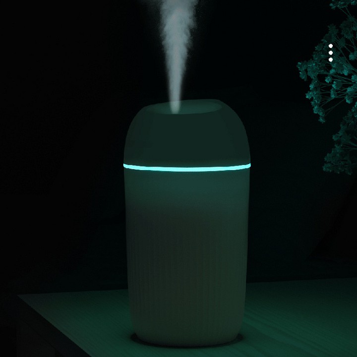 Máy xông tinh dầu phun sương tạo ẩm không khí có đèn led dùng làm đèn phòng ngủ dung tích 420ml
