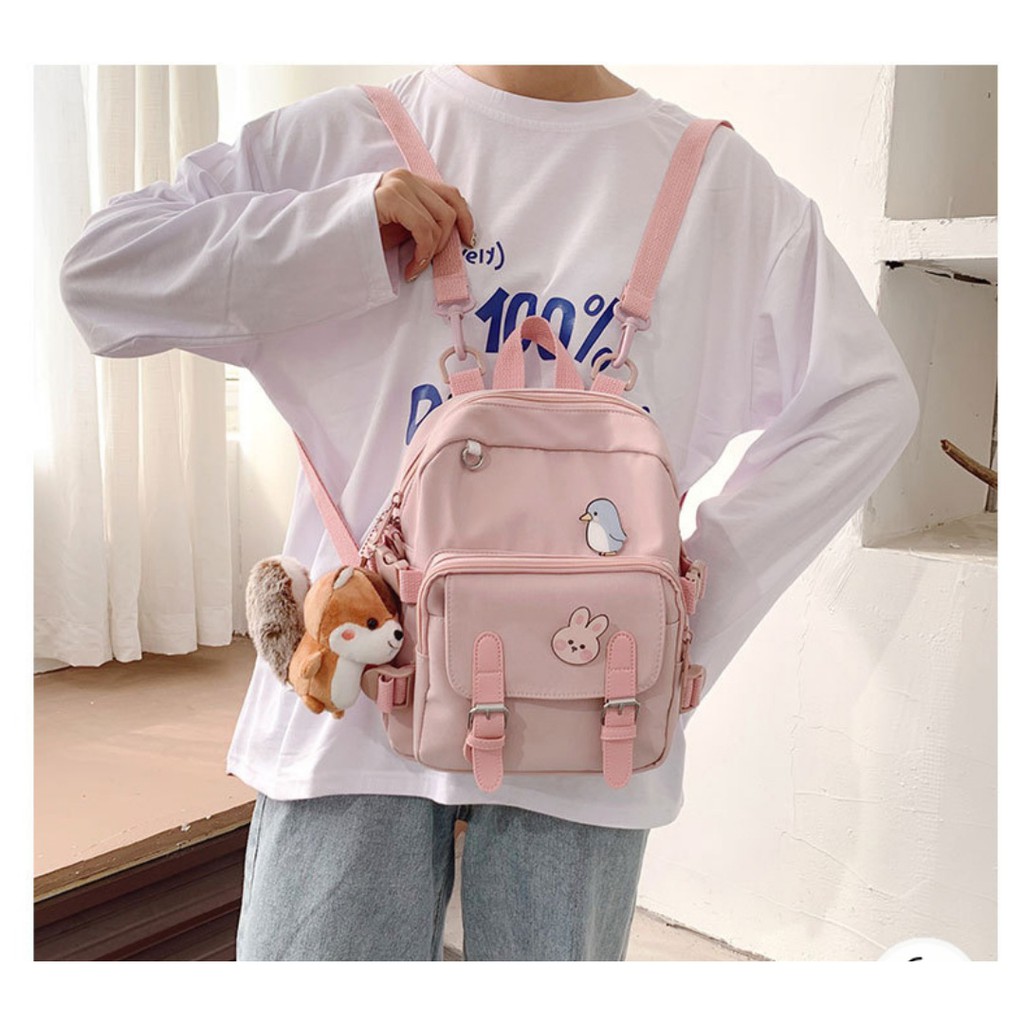 Balo Mini + TẶNG STICKER  𝑭𝑹𝑬𝑬𝑺𝑯𝑰𝑷  Balo Ulzzang cao cấp Chống Nước - B06