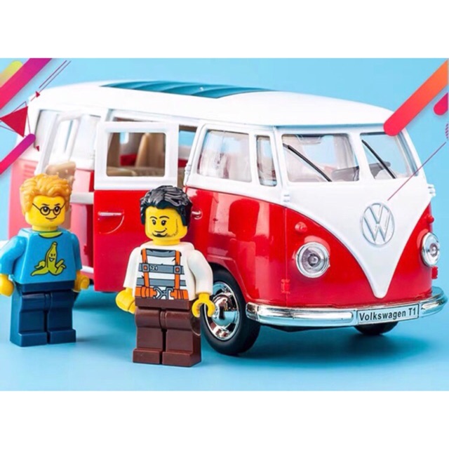 Ảnh thật ✨✨ Mô Hình Kim Loại 1:30 Xe Bus Cổ Điển Volkswagen T1 ✨✨ Dài 14.5cm - Ảnh thật cuối