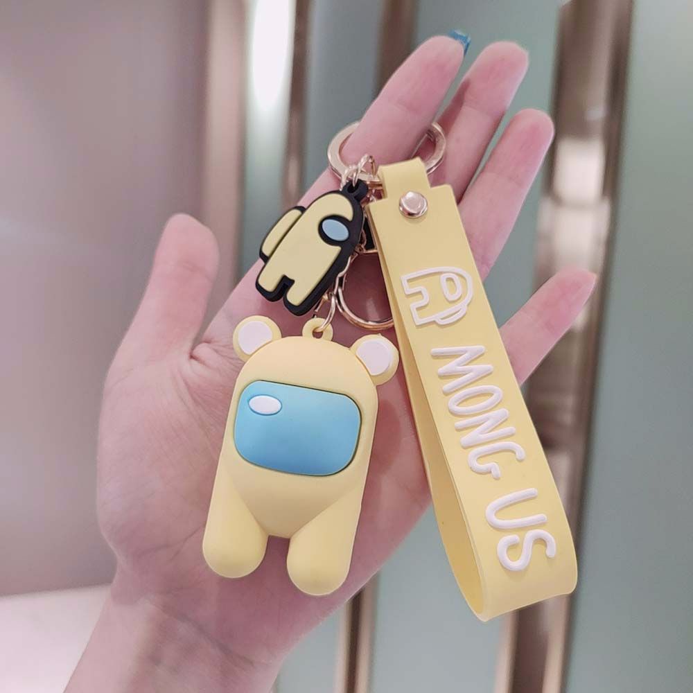 Móc chìa khóa họa tiết hoạt hình Among Us độc đáo đáng yêu