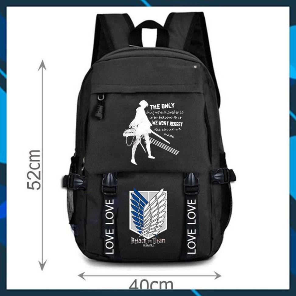 SIÊU PHẨM Mẫu balo in hình Levi Attack on Titan độc đẹp giá rẻ -Limited!