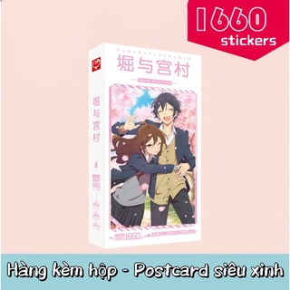 Hộp Bưu Thiếp Horimiya - Postcard Horimiya kèm hộp