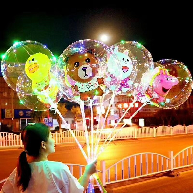 Bóng trong suốt có đèn phát sáng