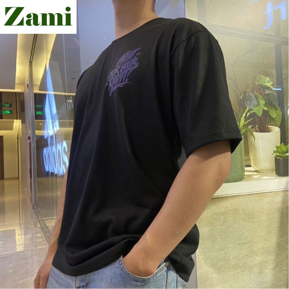 Áo Thun Unisex Nam Nữ Freesize Form Rộng Chất Cotton Oversize In Chữ Phản Quang Hàn Quốc Fight For Your Right ZT16 Zami | BigBuy360 - bigbuy360.vn