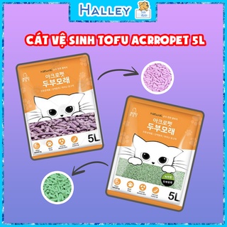 Cát vệ sinh đậu nành tofu acro pet 5l - halley