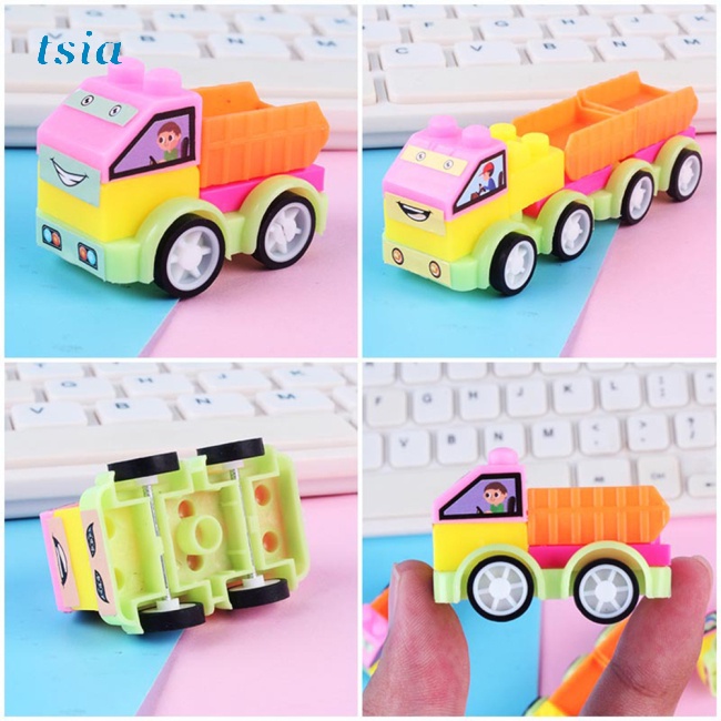 Đồ Chơi Xe Kéo Mini Nhiều Màu Sắc Dễ Thương Cho Bé