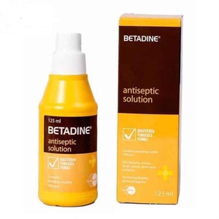 ! Dung dịch sát khuẩn Betadine antiseptic solution 10% [Betadin, povidine, povidin, iodine, thuốc đỏ] ! !