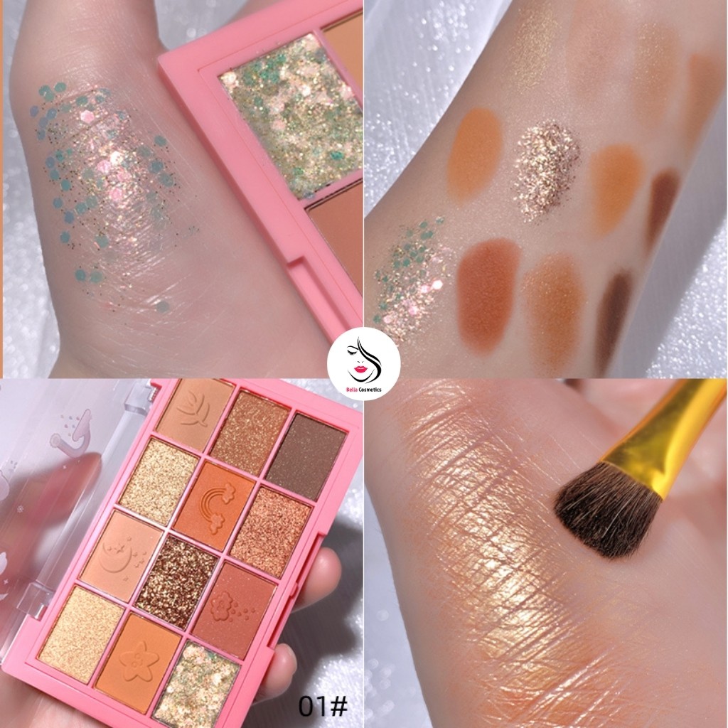 Phấn Mắt SWEET MINT BEAUTIFY 12 Ô Màu Nhũ | BigBuy360 - bigbuy360.vn