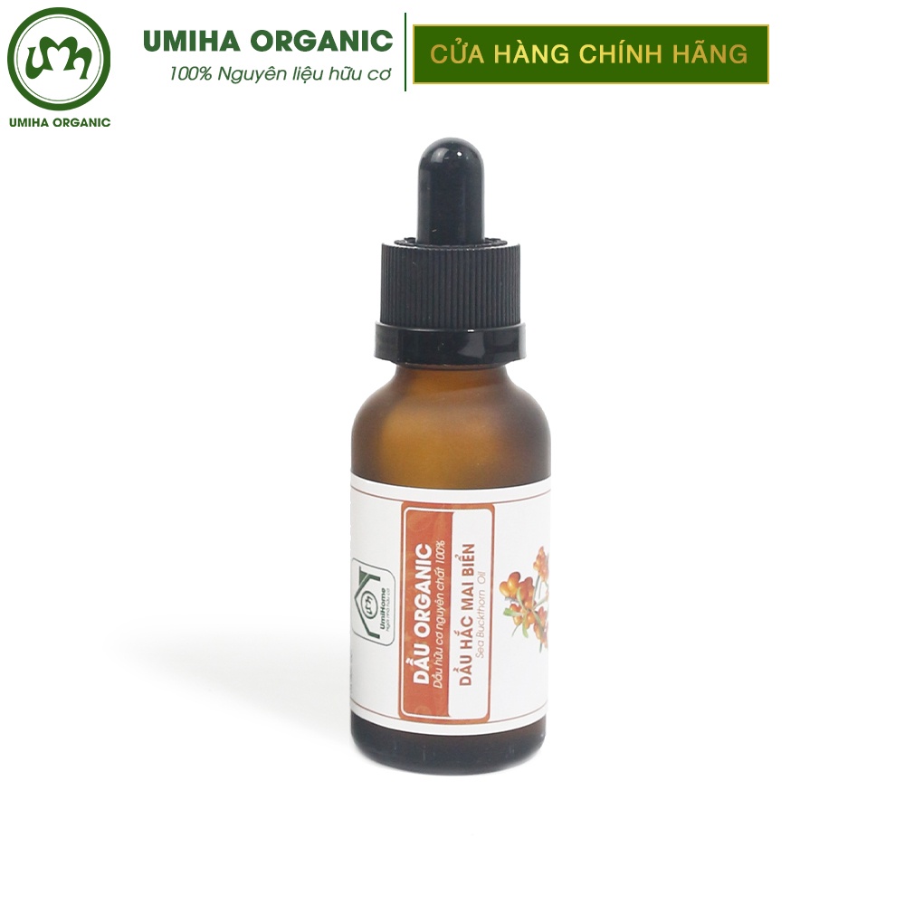 Dầu Hắc Mai Biển hữu cơ UMIHA nguyên chất | Sea ​​Buckthorn Oil 100% Organic 10ml