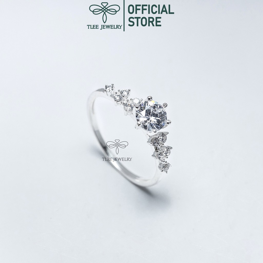 Nhẫn bạc nữ TLEE Elise Prince nạm đá sang trọng TleeJewelry A0151