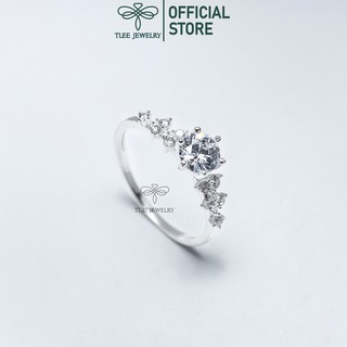Nhẫn bạc nữ Tlee, Nhẫn Elise Prince nữ tính- TleeSilver