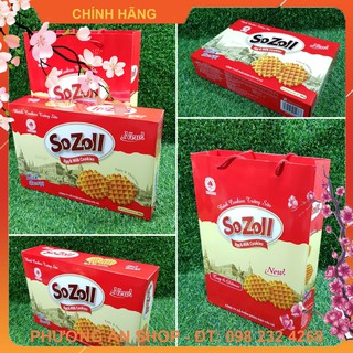 Bánh quy trứng sữa Sozoll Hải Hà - hộp 350g kèm túi