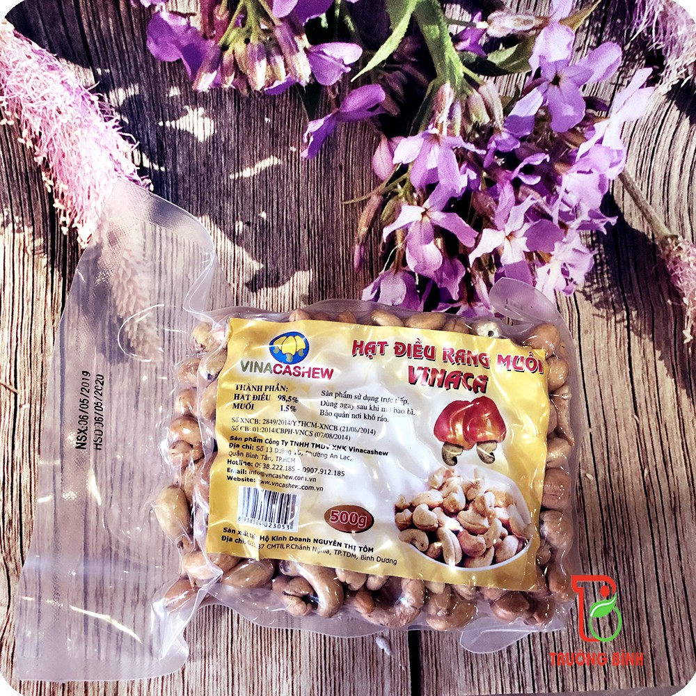 Hạt điều rang muối tách vỏ VINACA 500g