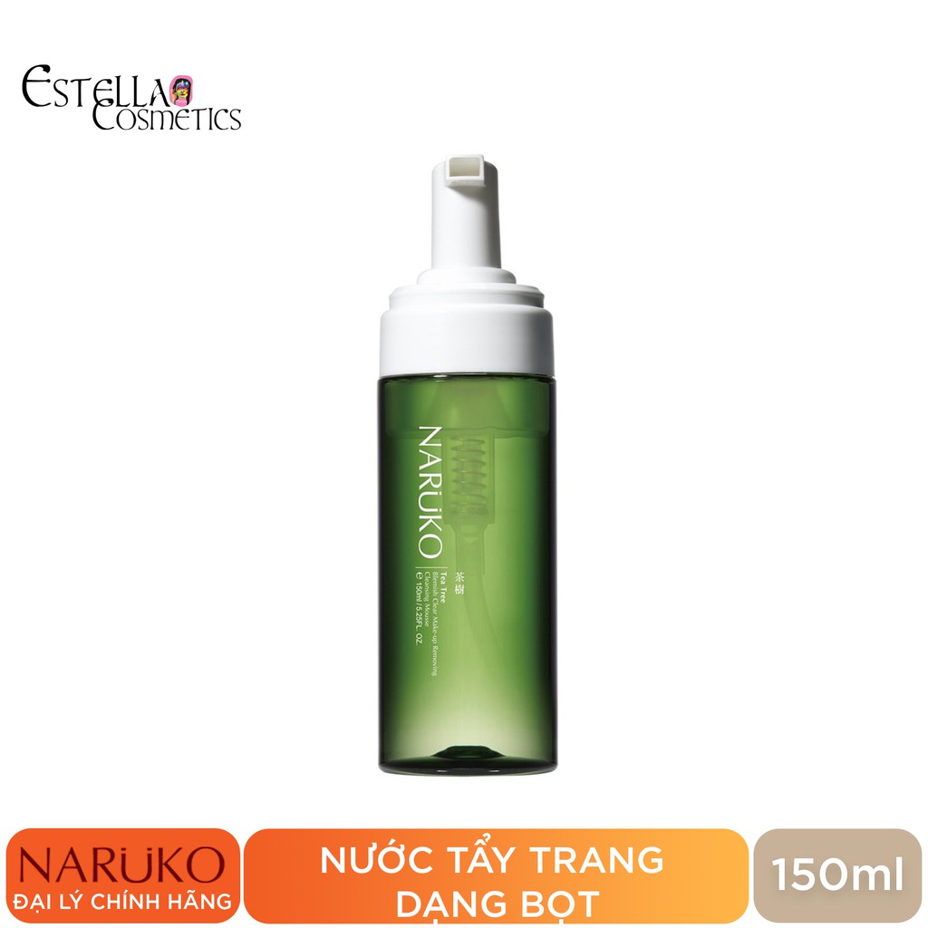 Nước Tẩy Trang Dạng Bọt Naruko Tea Tree Blemish Clear Makeup Removing Cleansing Mousse 150ml