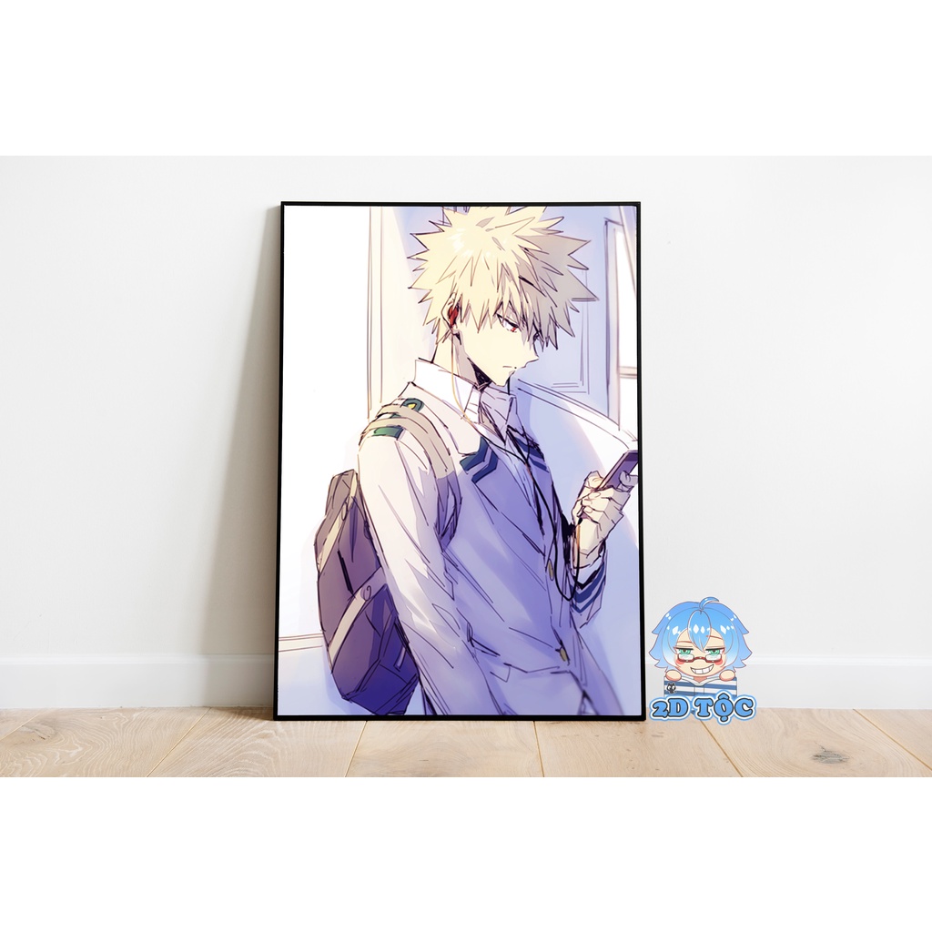 Tranh poster A3 dán tường Bakugo Katsuki (17) Anime Manga My Hero Academia - 2D Tộc Shop
