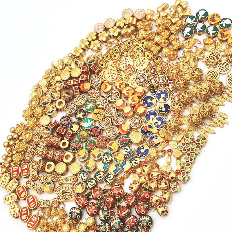 Hạt Cườm Đồng Dày Ba Lớp Chống Dị Ứng [Seckill] [4mm] Seiko Burnt