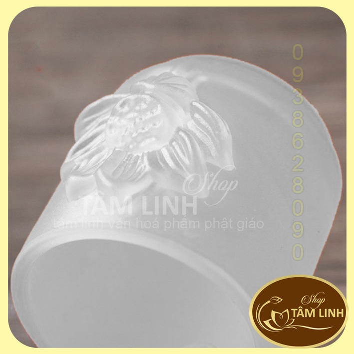 Án Ba Ly Nước Thờ Cúng Lưu Ly Trắng